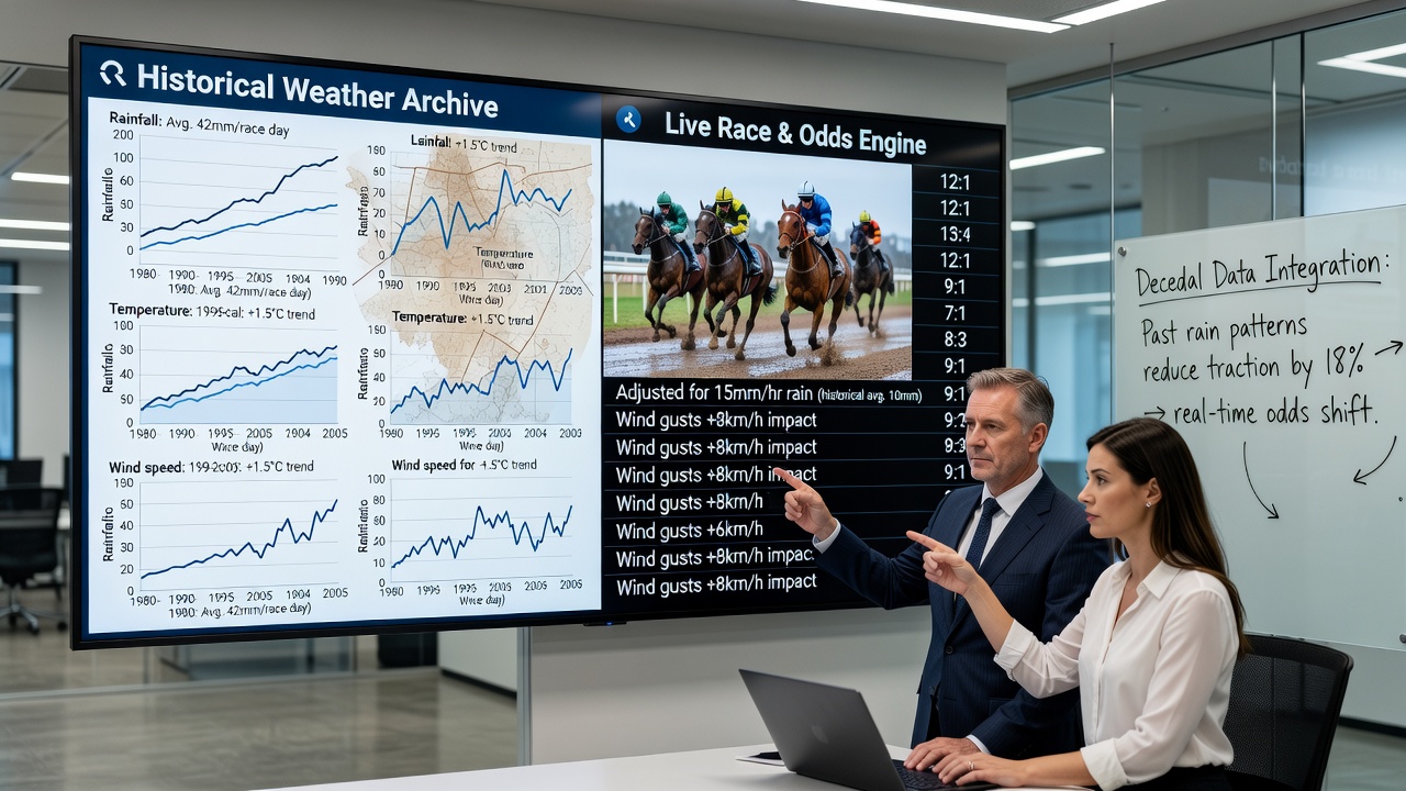 Live datafeeds en odds updates op een Europese renbaan